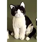 Knuffel Kat Zittend groot 30cm