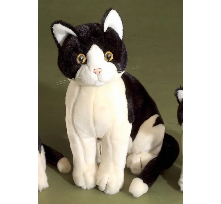 Knuffel Kat Zittend groot 30cm