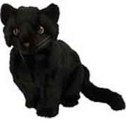 Förster Knuffel Kat Zwarte Zittend groot 30cm