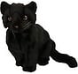 Knuffel Kat Zwarte Zittend groot 30cm
