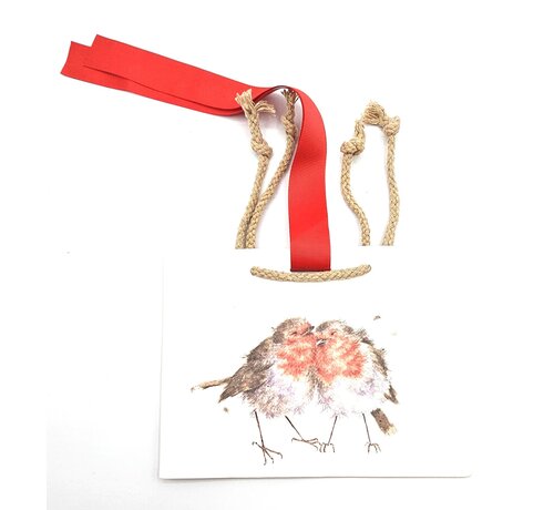 Wrendale Designs Geschenktasje Two Red Robin small