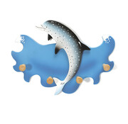 Weizenkorn Kapstok Dolfijn Hout