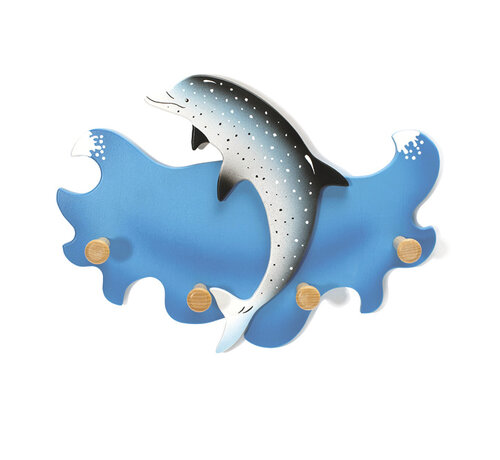 Weizenkorn Kapstok Dolfijn Hout