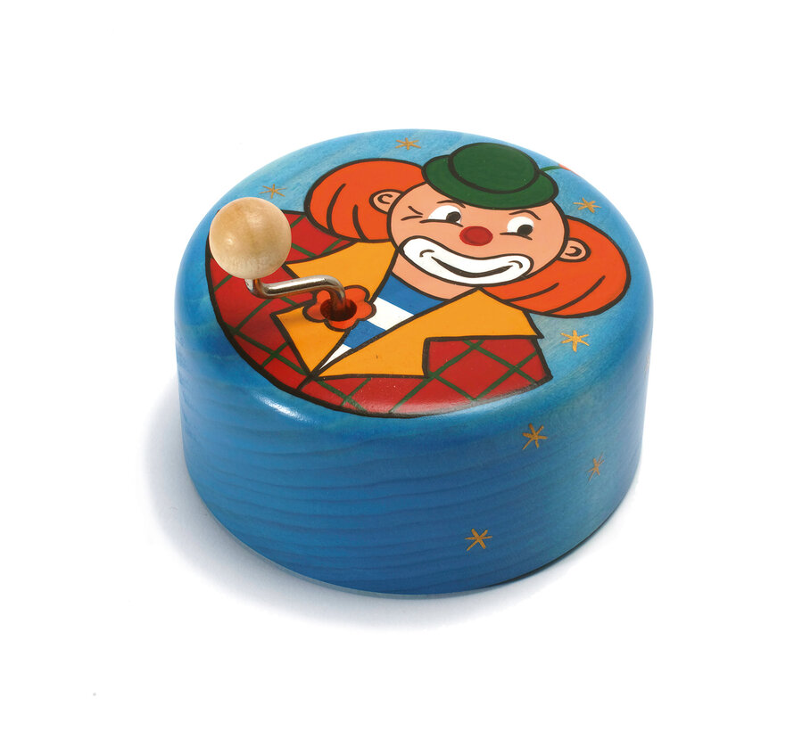 Muziekdoos Clown Hout