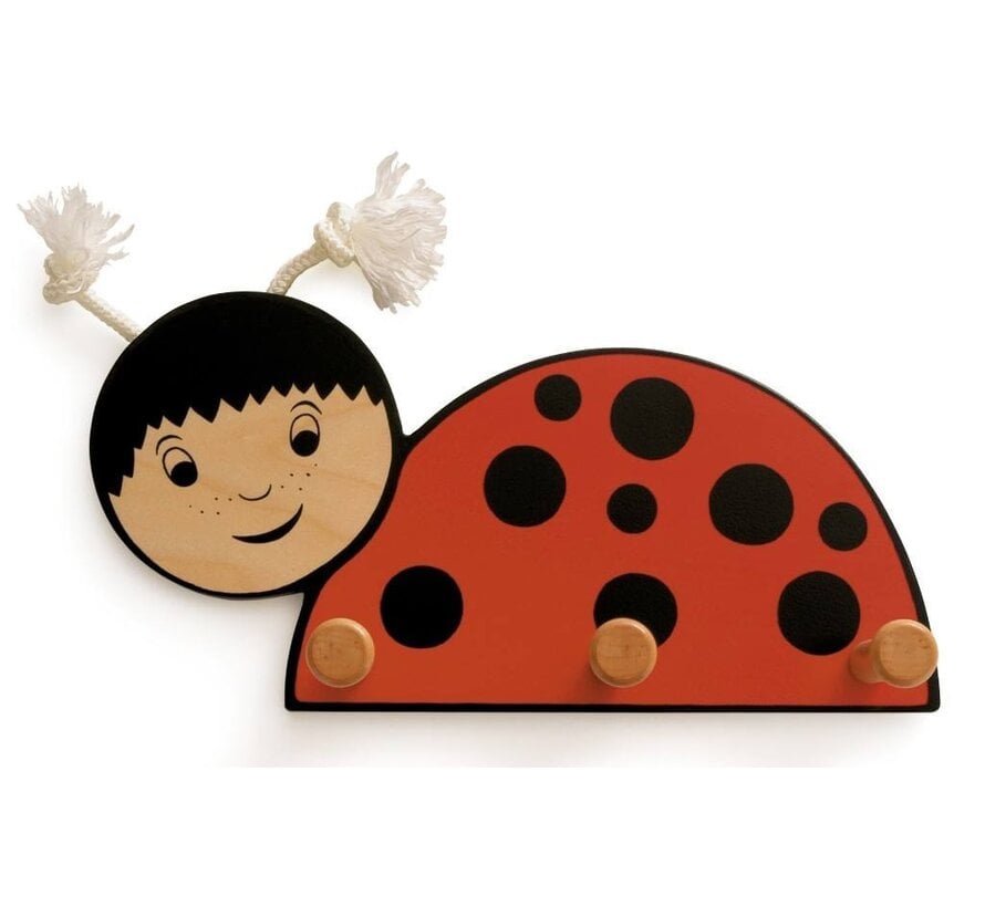 Kapstok Lieveheersbeestje Hout