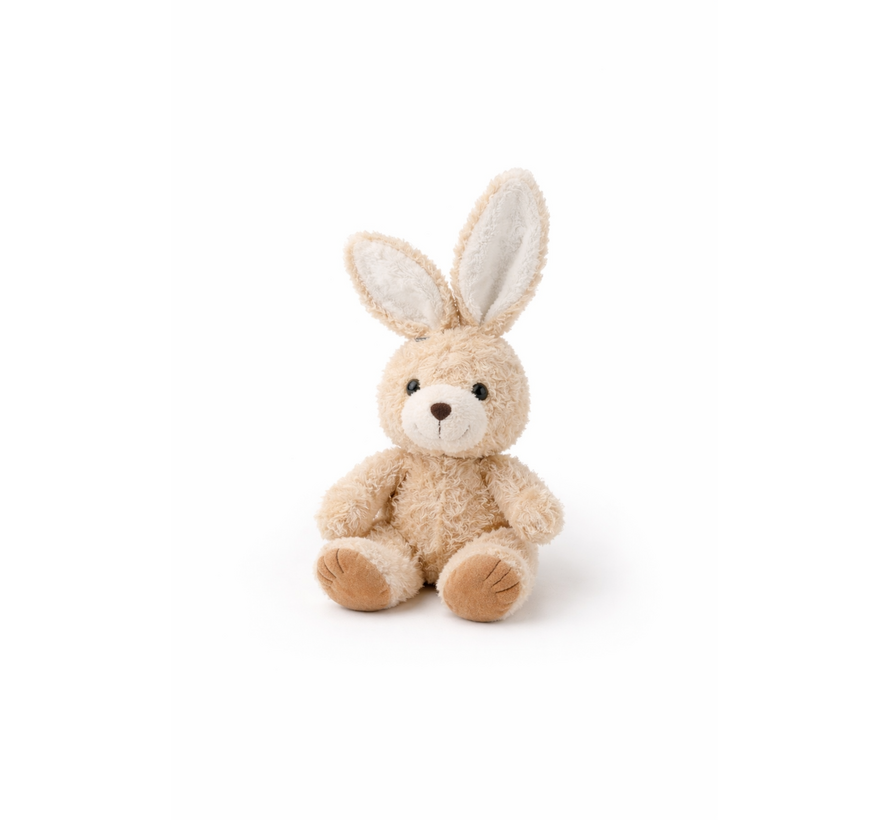 Knuffel Konijn Bruin Zittend mini 16cm