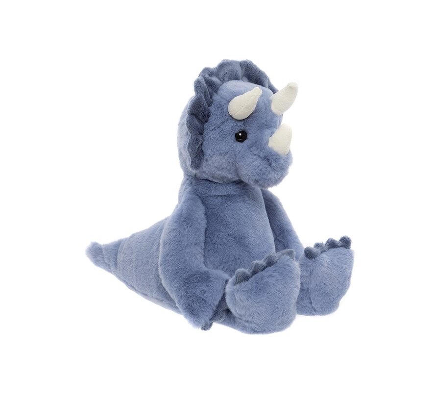 Knuffel Troy Triceratops Denim Blue L 38 cm
