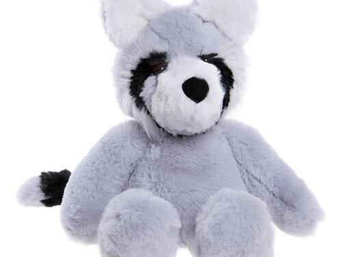 Charlie Bears Knuffel Riley Raccoon Cloudy Grey M 24 cm