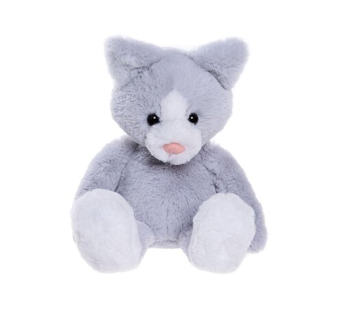 Charlie Bears Knuffel Puddy Kitten Cloudy Grey M 29 cm