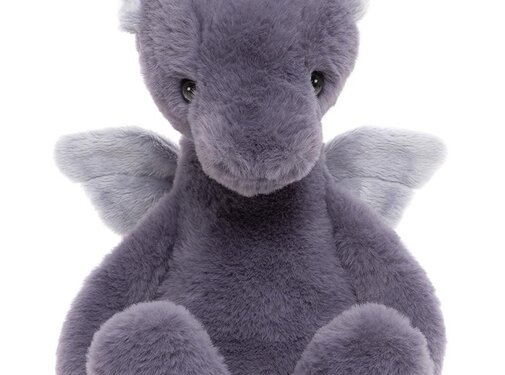 Charlie Bears Knuffel Draco Dragon Soft Lavender L 34 cm