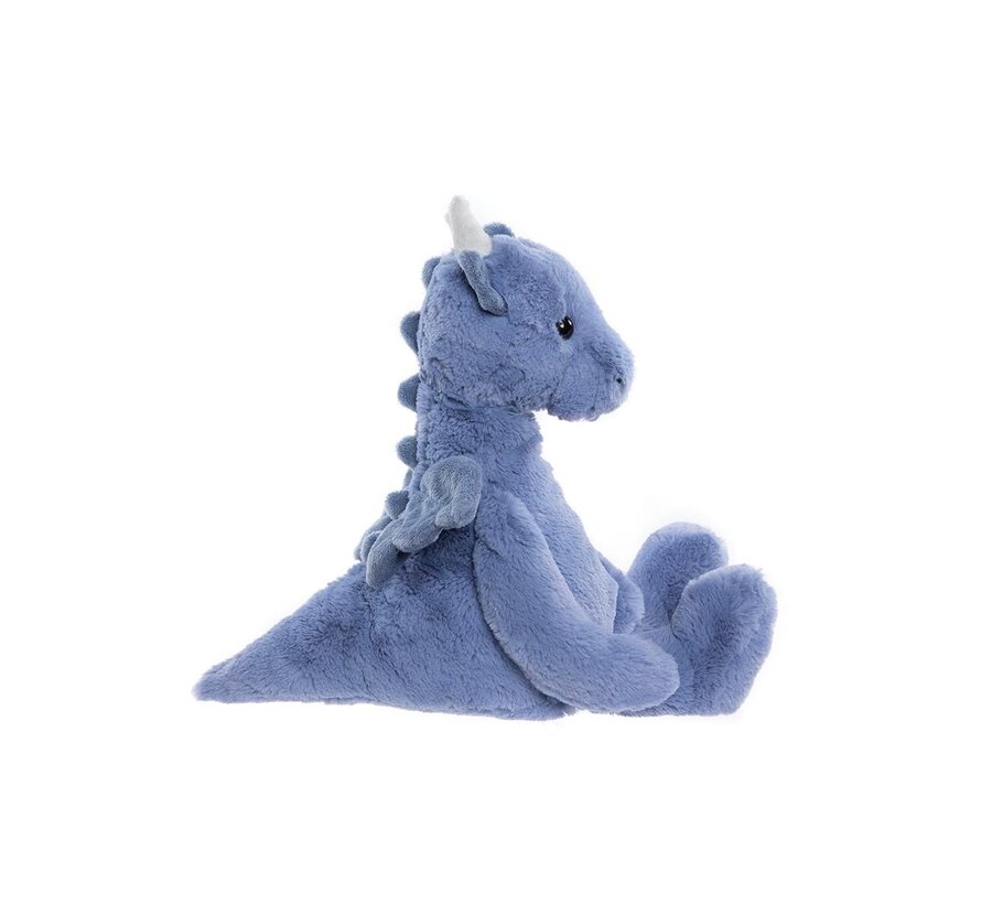 Knuffel Draco Dragon Denim Blue L 34 cm