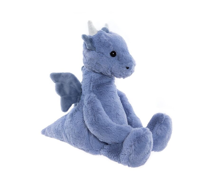 Knuffel Draco Dragon Denim Blue L 34 cm
