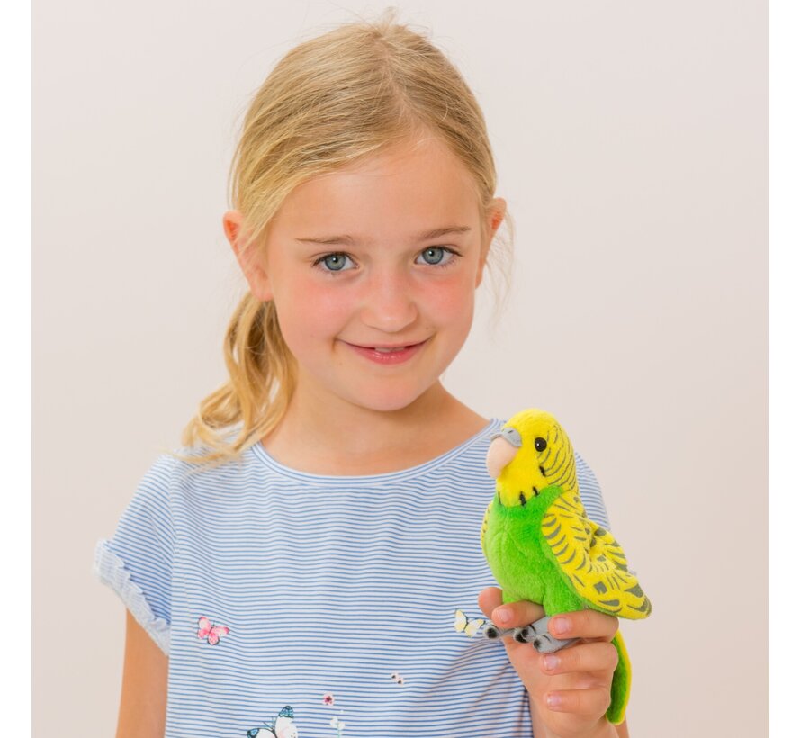 Knuffel Parkiet Groen 13cm