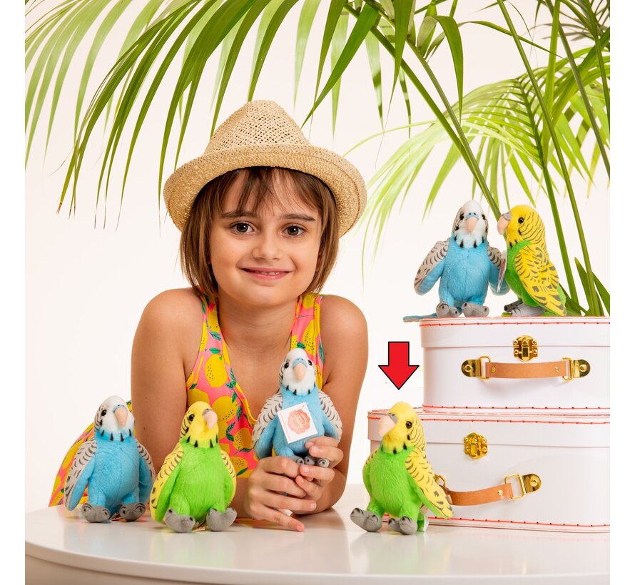 Knuffel Parkiet Groen 13cm