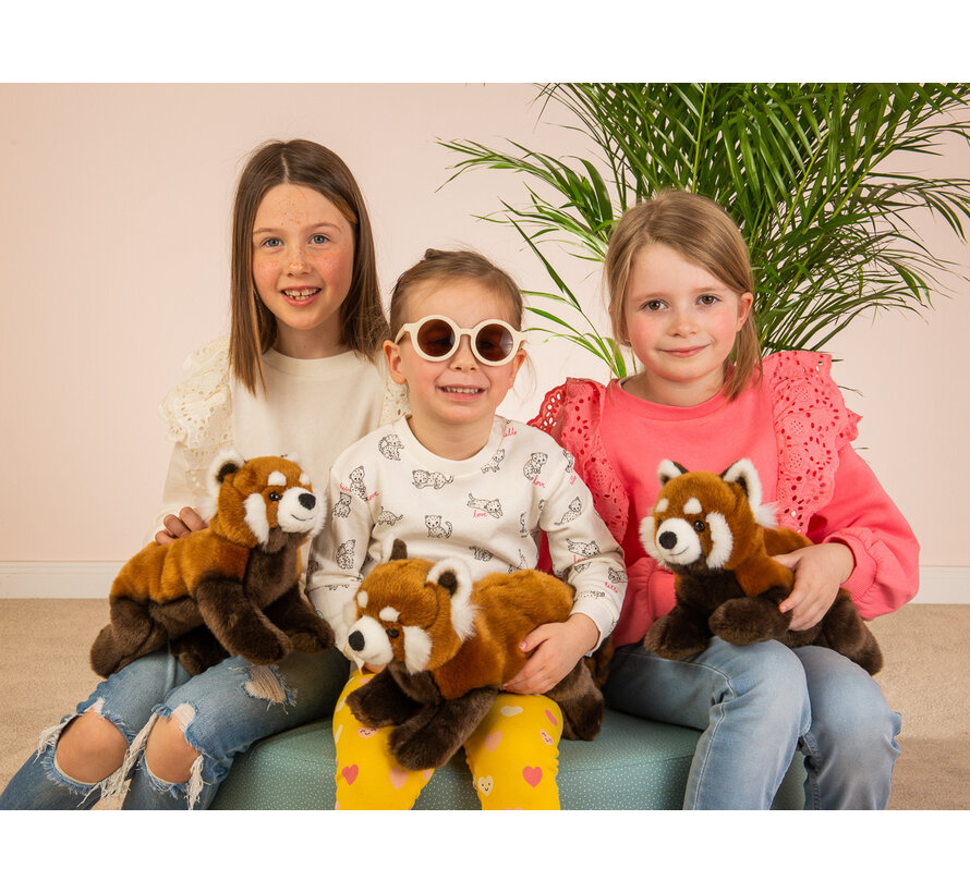 Knuffel Rode Panda 30cm