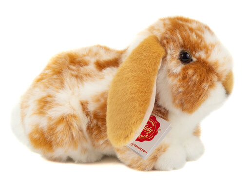 Hermann Teddy Knuffel Konijn Ram Bruin Wit 23cm