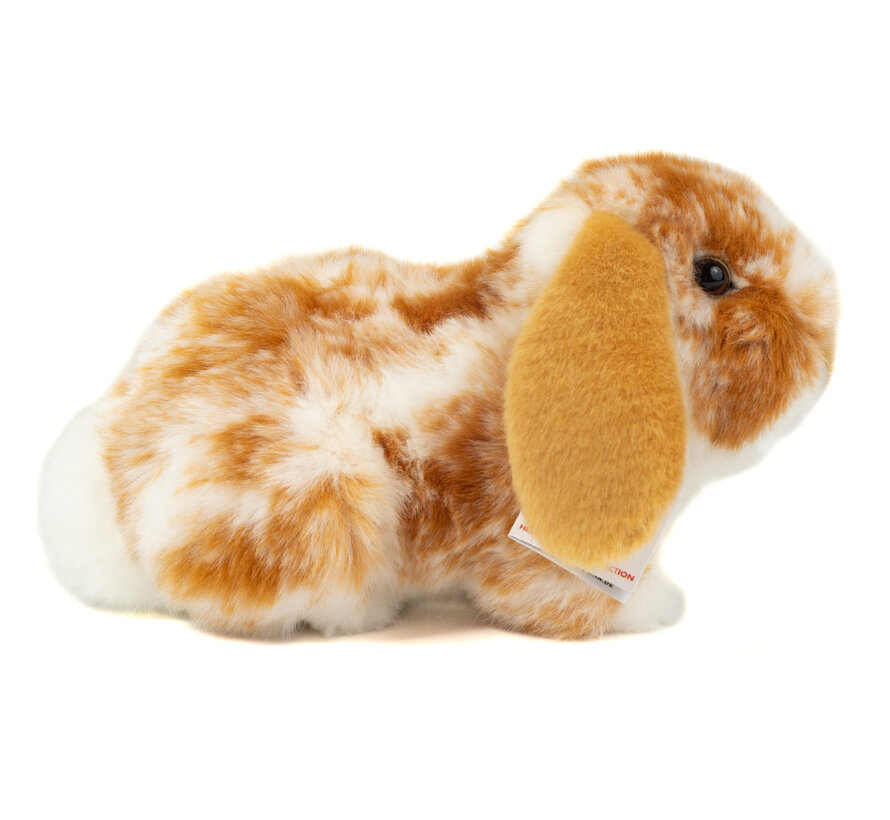 Knuffel Konijn Ram Bruin Wit 23cm