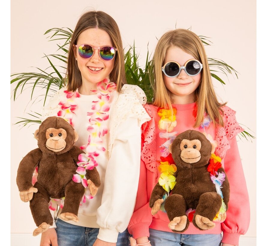 Knuffel Aap Zittend 35cm