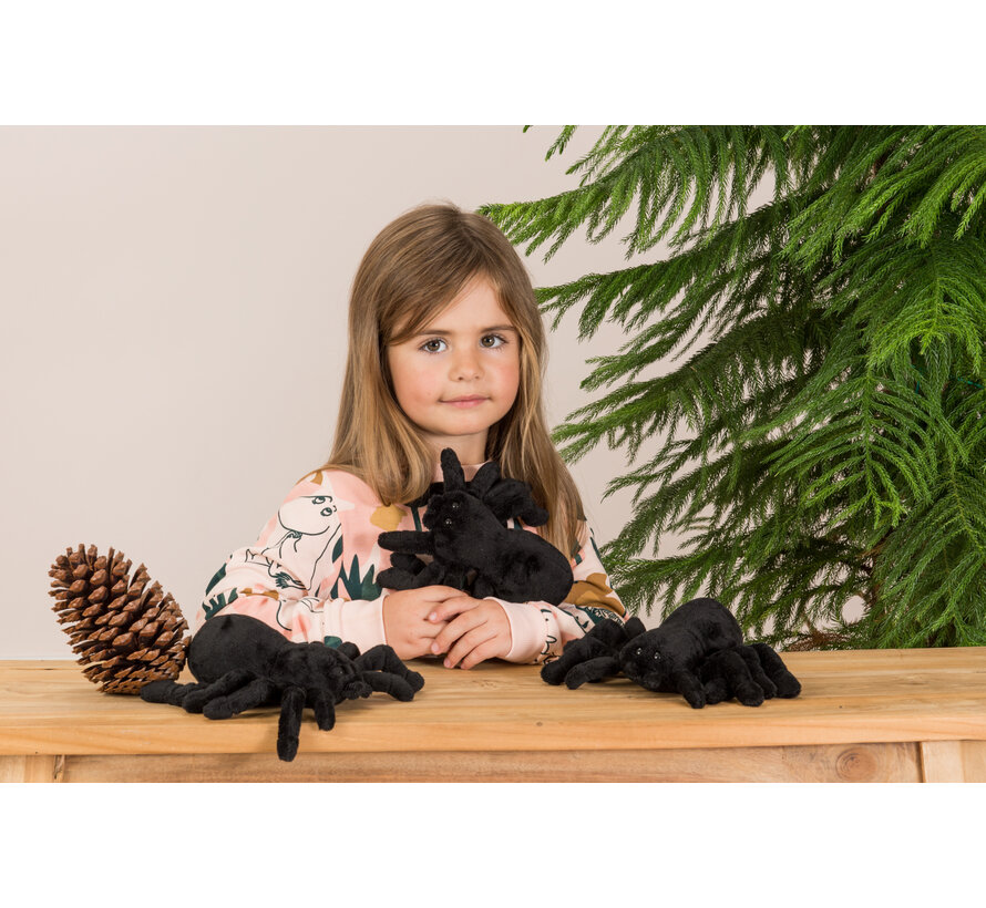 Knuffel Spin Zwart 16cm