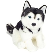 Hermann Teddy Knuffel Hond Husky Zittend 30cm