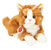 Hermann Teddy Knuffel Kat Rood Getijgerd 20cm