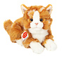 Knuffel Kat Rood Getijgerd 20cm