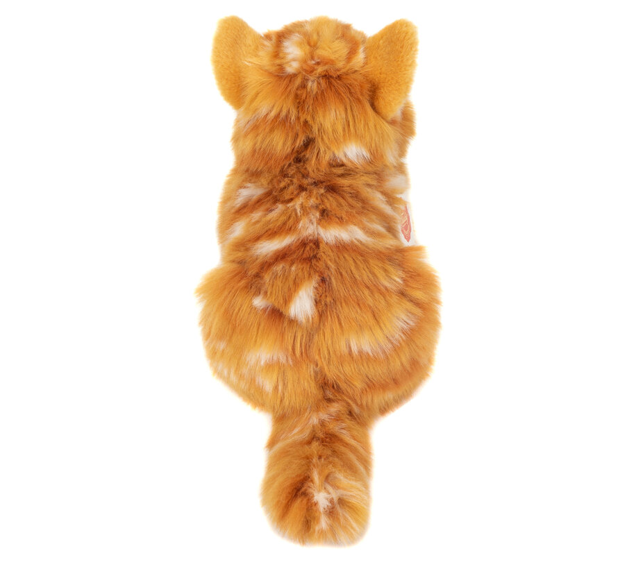 Knuffel Kat Rood Getijgerd 20cm