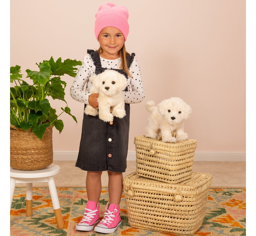 Knuffel Hond Malteser Staand 23 cm