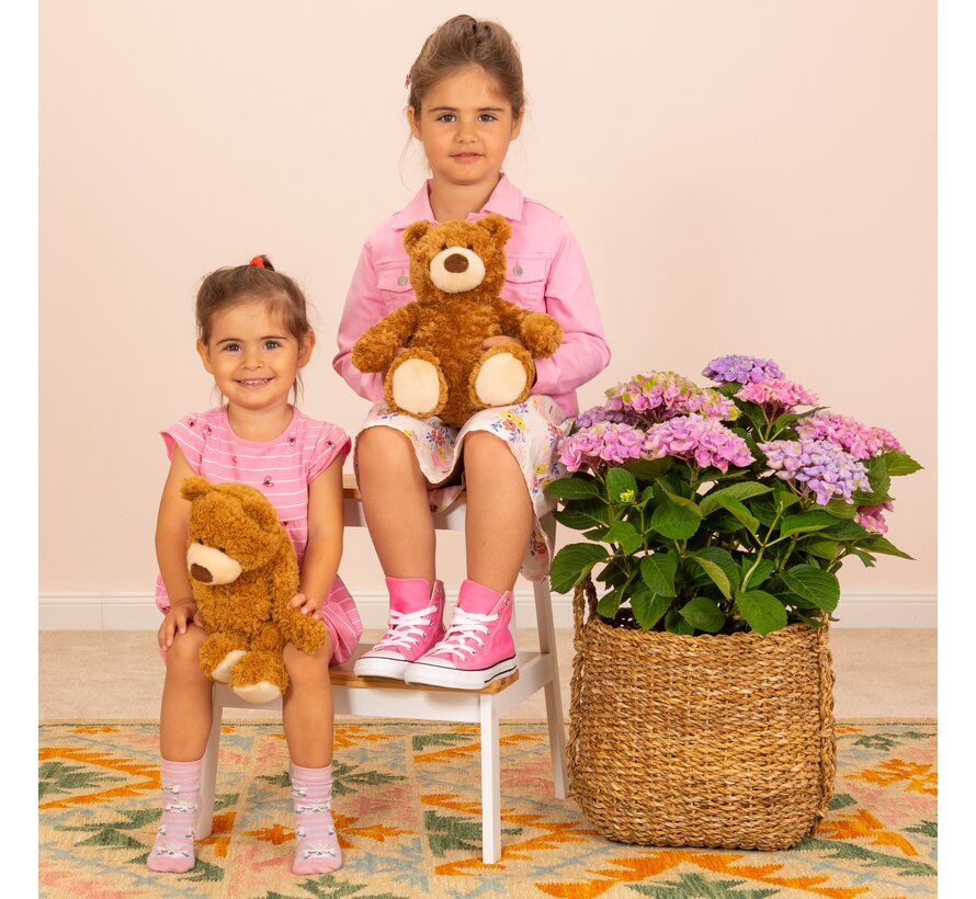 Knuffel Teddy Beer Hazelnootbruin 34 cm