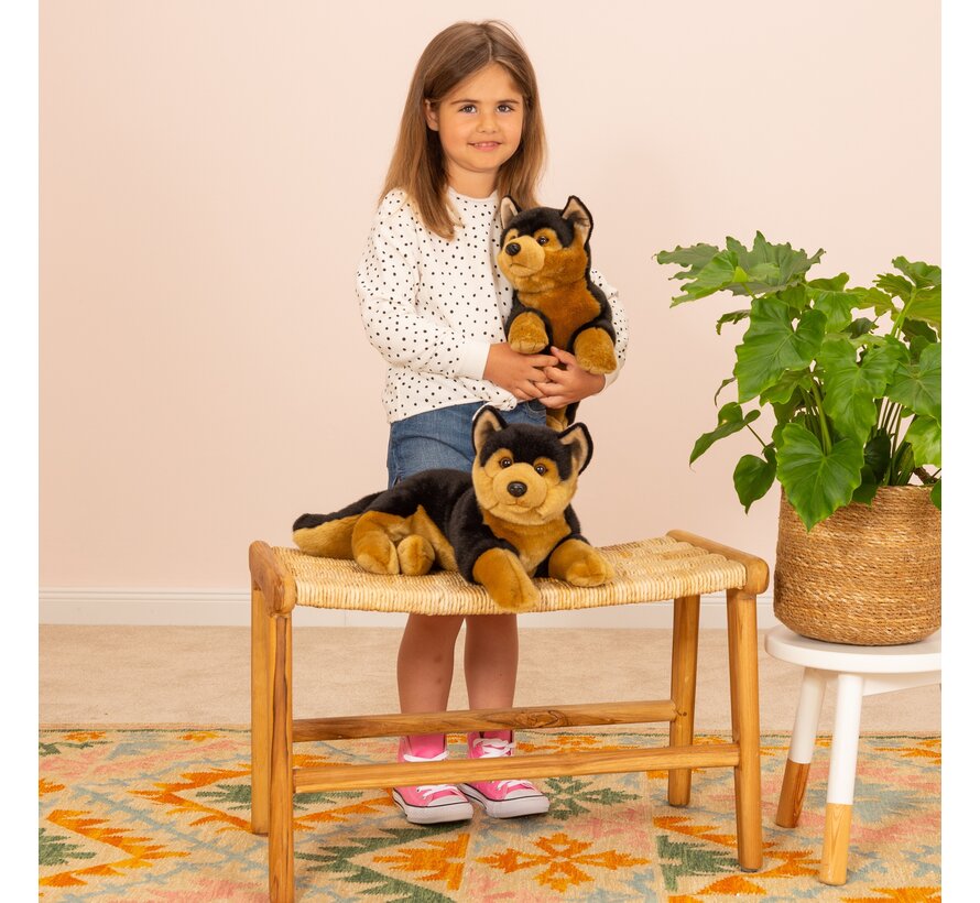 Knuffel Herdershond Liggend 45cm