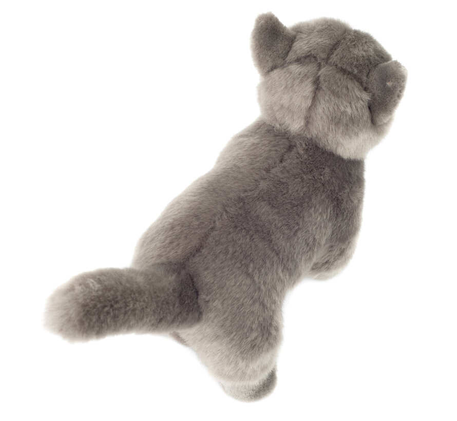Knuffel Kat Kartuizer Staand 20cm