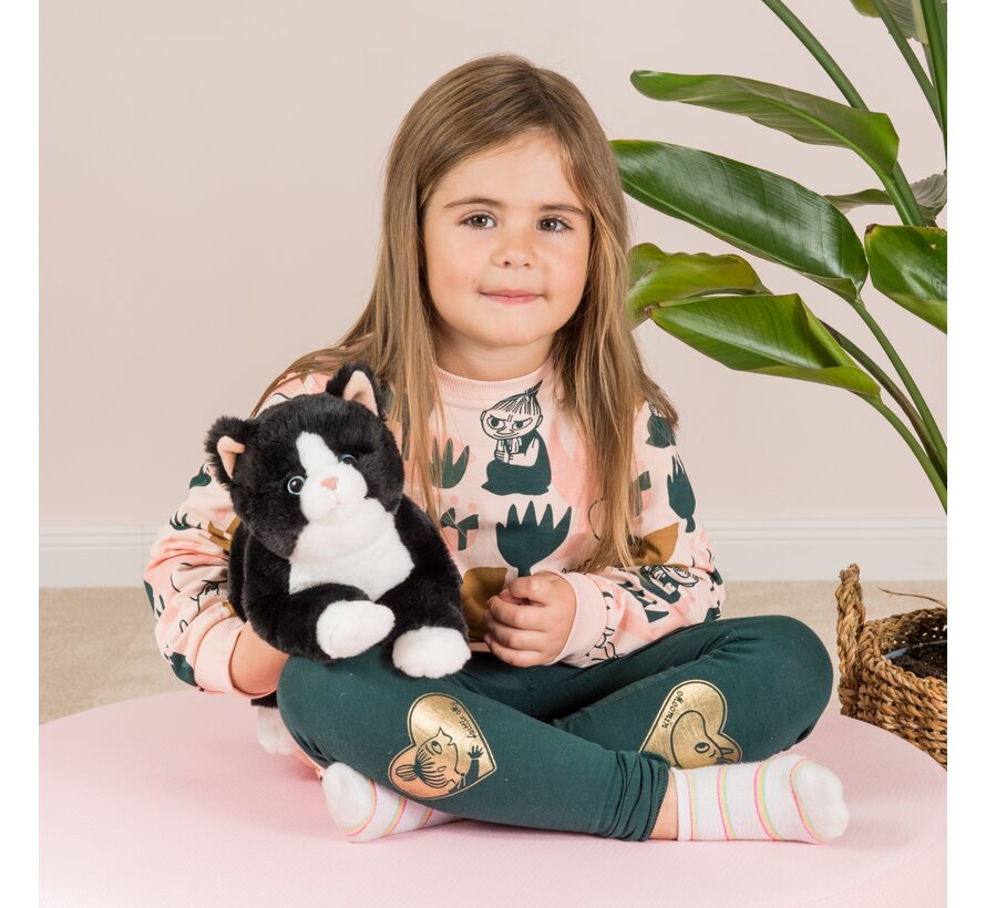 Knuffel Kat Zwart 30 cm