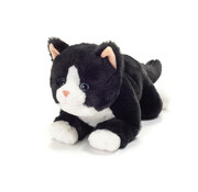 Hermann Teddy Knuffel Kat Zwart 30 cm