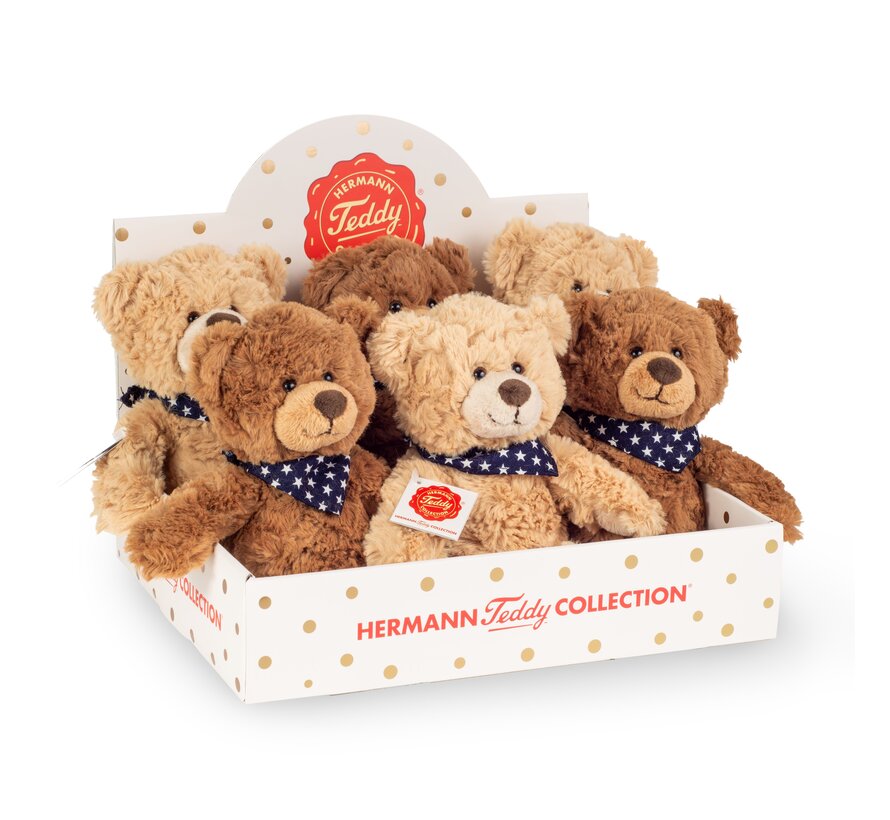 Knuffel Teddy 23 cm Beige of Bruin