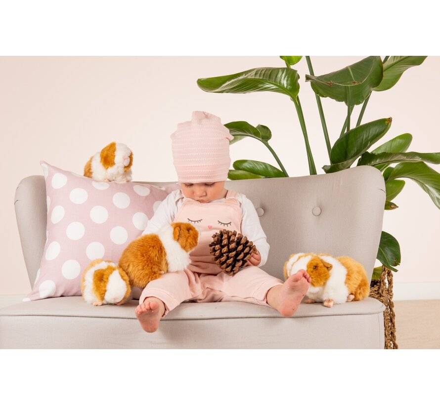 Knuffel Cavia Goud Wit