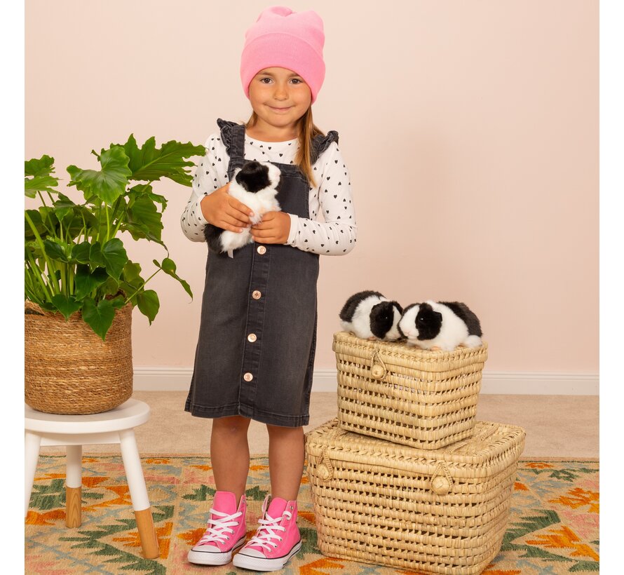Knuffel Cavia Zwart Wit
