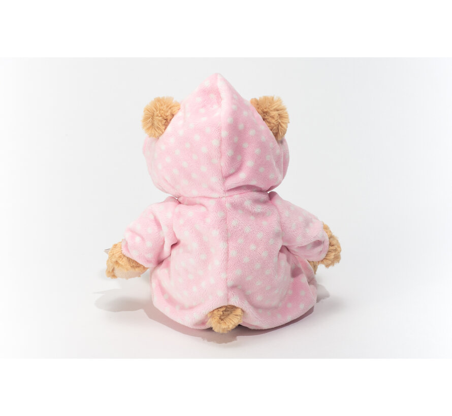 Knuffel Beer met Pyjama Roze