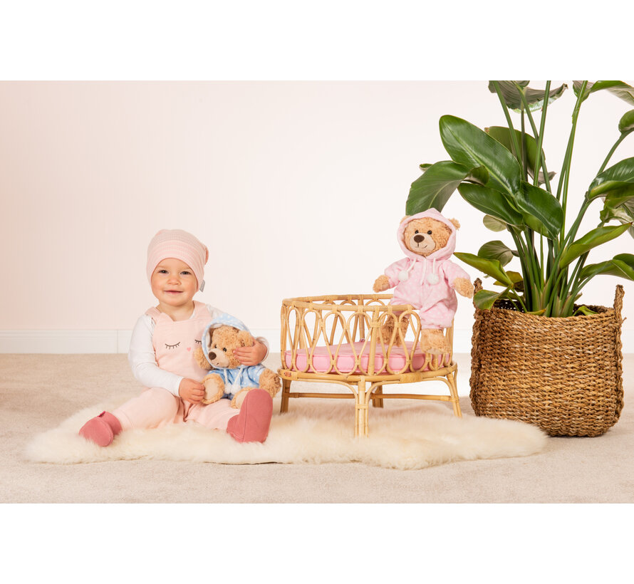 Knuffel Beer met Pyjama Blauw