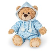 Hermann Teddy Knuffel Beer met Pyjama Blauw