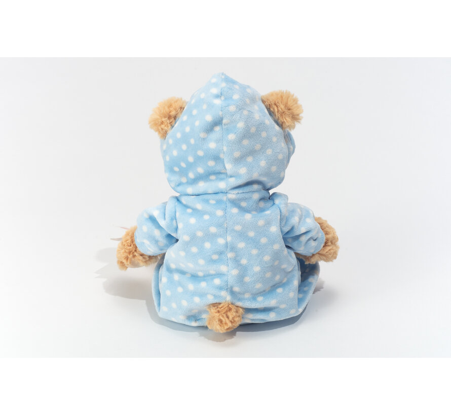 Knuffel Beer met Pyjama Blauw