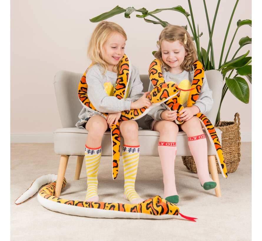 Knuffel Slang Geel-Oranje