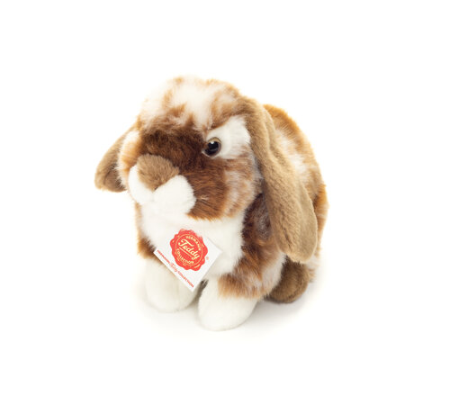 Hermann Teddy Knuffel Haas Zittend Donkerbruin