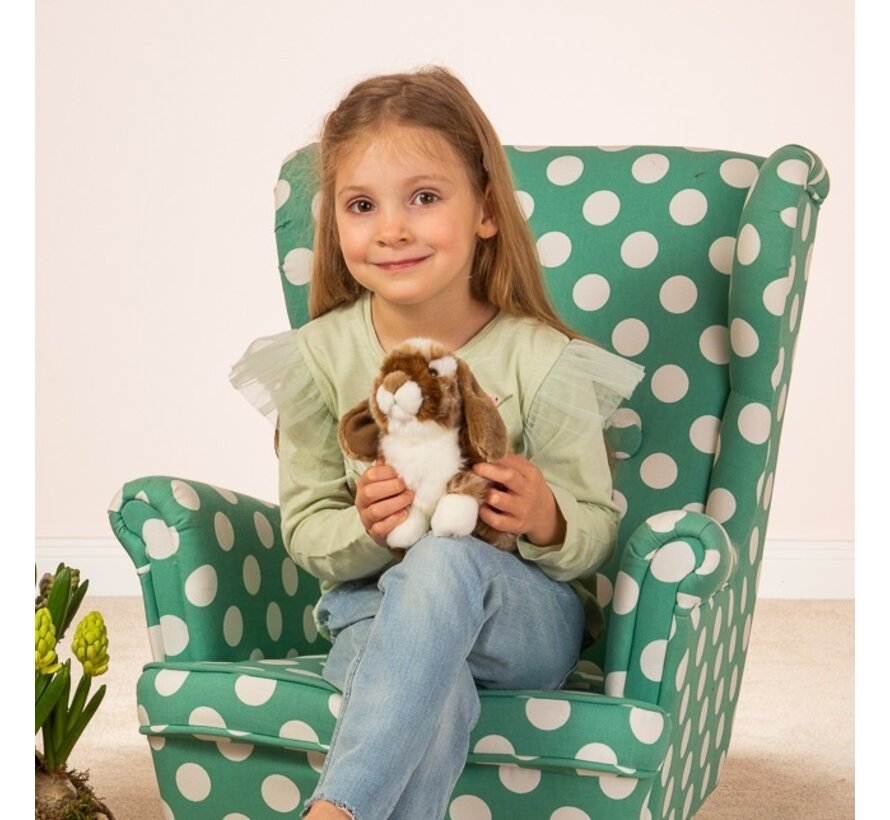 Knuffel Haas Zittend Donkerbruin