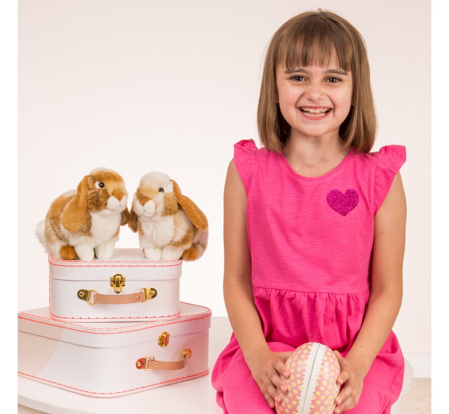 Knuffel Haas Zittend Lichtbruin