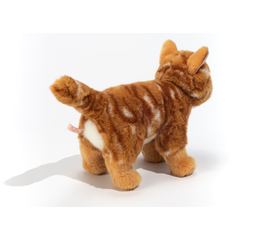 Knuffel Kat Rood Staand 20cm