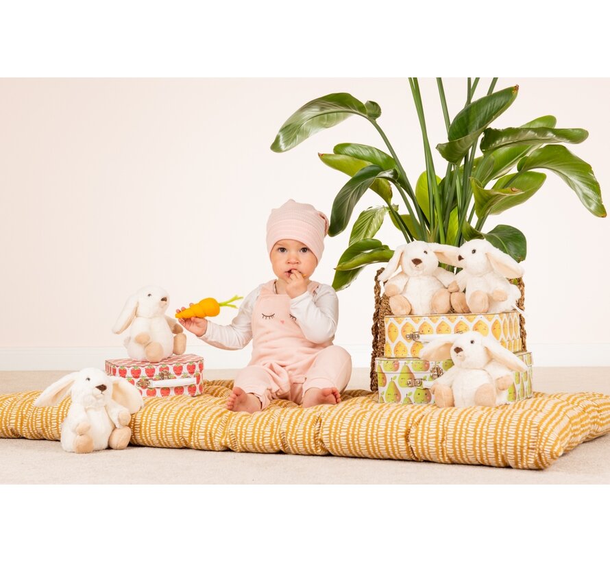 Knuffel Konijn Poppi Wit 15cm