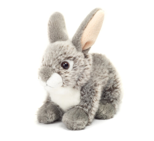 Hermann Teddy Knuffel Haas Grijs 18cm