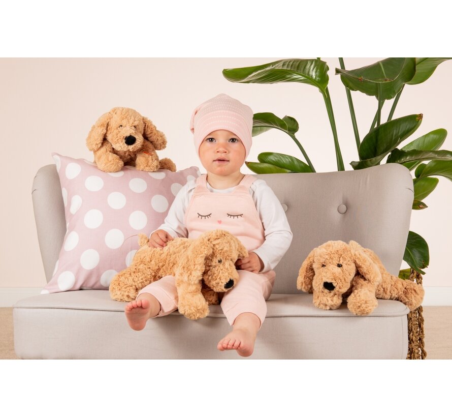 Knuffel Hond Beige 28cm