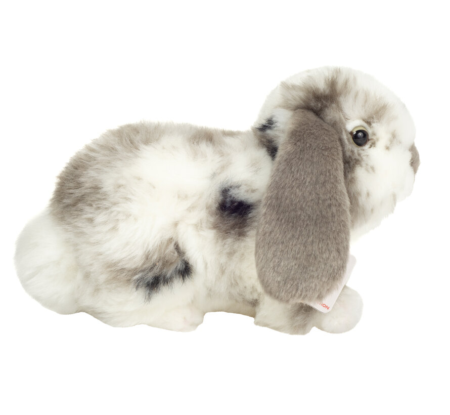 Knuffel Konijn Ram Grijs Wit 23 cm