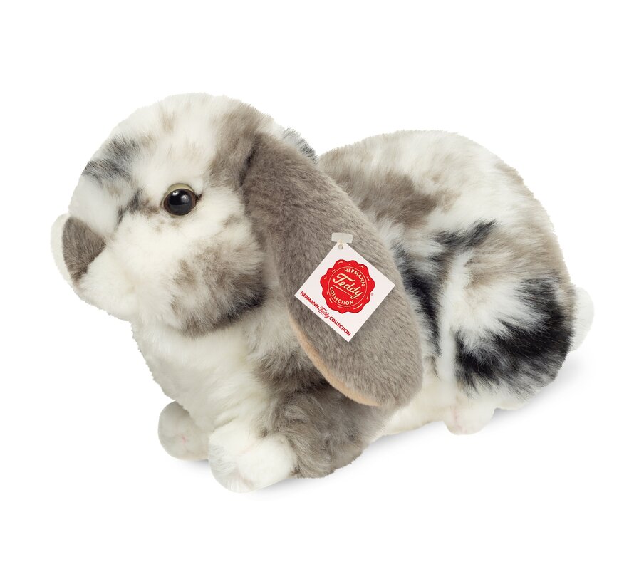 Knuffel Konijn Ram Grijs Wit 23 cm